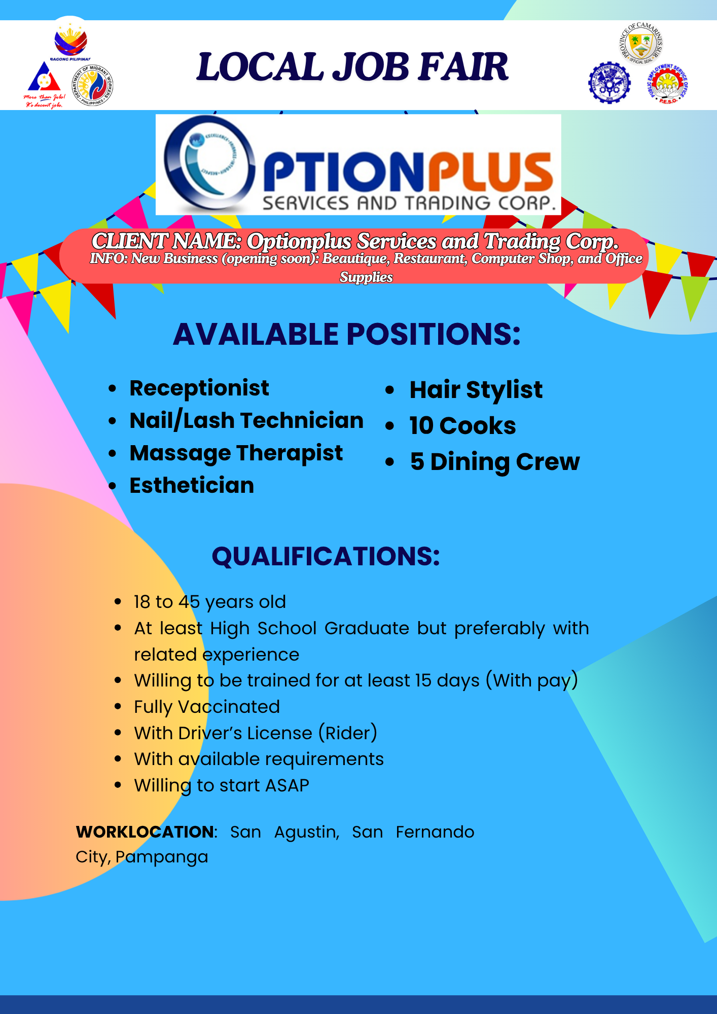 Option Plus Services and Trading Corp.